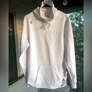 LEGENDS Hawthorne Pullover 4-Way Stretch Scuba Hoodie White Size: medium m